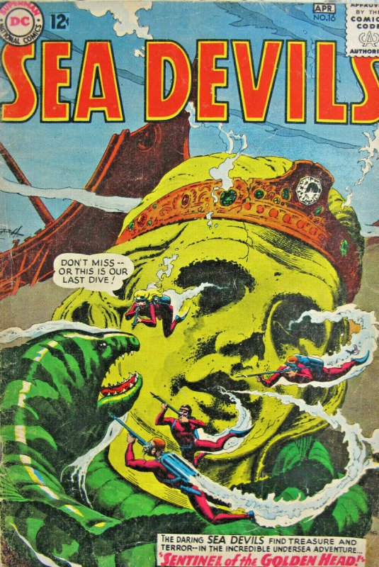 Sea Devils #16 DC Comic Silver Age 1964 VG+