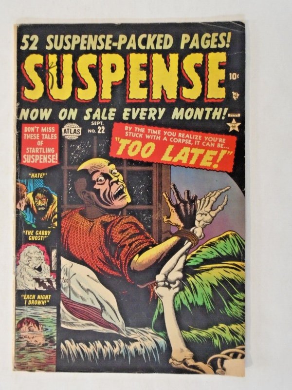 Suspense (1952, Marvel) 22vg; Glossy, Vibrant, Everett, Krigstein!