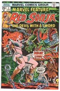 Marvel Feature #1, 2, 3, 4, 5, 6, 7 (1976) Red Sonja full run, high grade comics