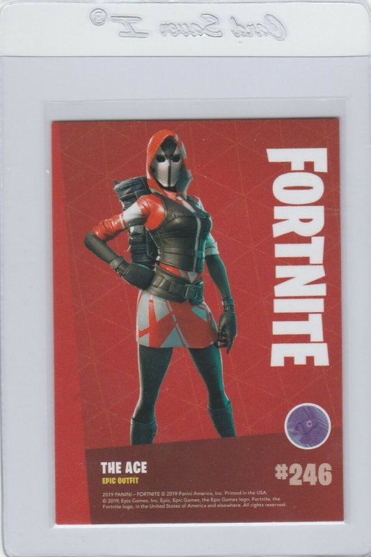 Fortnite The Ace 246 Epic Outfit Panini 2019 trading card series 1
