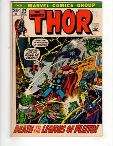Thor #199 (1972) DEATH TO THE LEGIONS OF PLUTO! / ID#627
