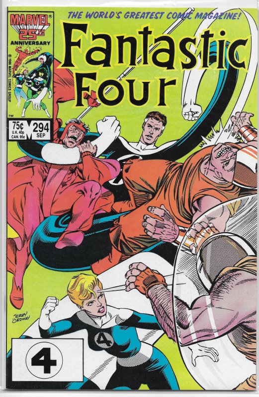 Fantastic Four   vol. 1   #294 FN Stern/Byrne/Ordway