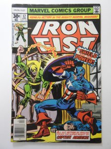 Iron Fist #12 (1977) Iron Fist vs Captain America! Sharp VG- Condition!