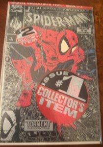 Spider-Man #1 Unpriced / $2 Polybagged Silver Edition (1990)  