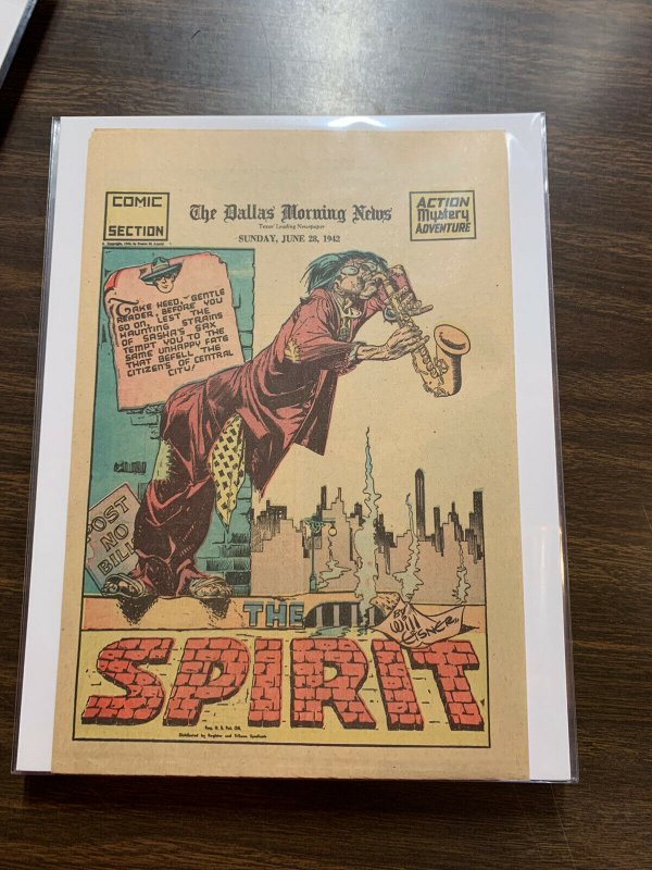 The Spirit Comic Book Section Newspaper Very Fine Or Better 1942 June 28