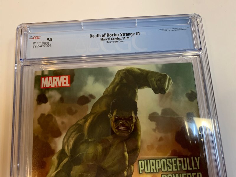 Death Of Doctor Strange (2021) # 1 (CGC 9.8 WP) Hans Variant | Census=12