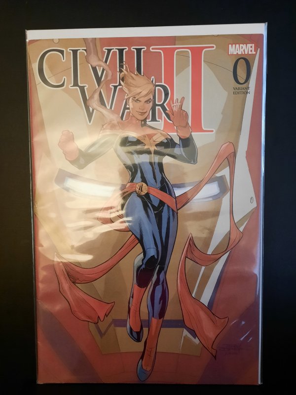 Marvel Civil War II #0 Terry Dodson Captain Marvel 2016 Color Variant