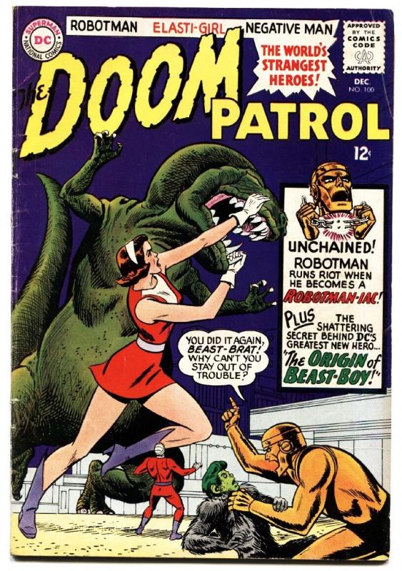 Doom Patrol #100 1965 DC Origin of Beast Boy- Suicide Squad