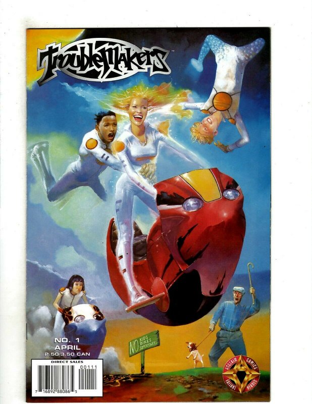 12 Troublemakers Acclaim Comics # 1 2 3 4 5 6 7 8 9 10 11 12 Superhero RB15