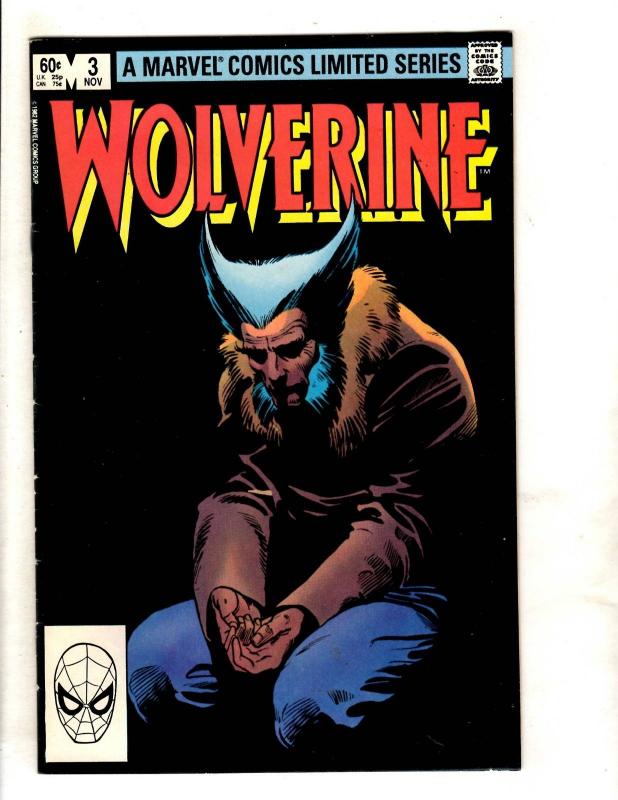 Wolverine # 3 VF Marvel Comic Book LTD / Mini Series X-Men Frank Miller J325