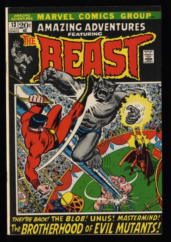 Amazing Adventures #13 VF 8.0 Beast! Brotherhood of Evil Mutants!