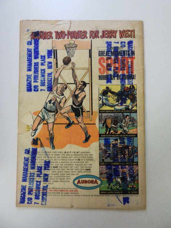 The X-Men #20 GD/VG condition stamps back cover