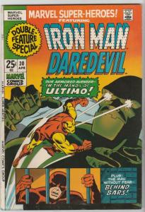 Marvel Super-Heroes #30 (Apr-71) VF High-Grade Daredevil, Iron Man