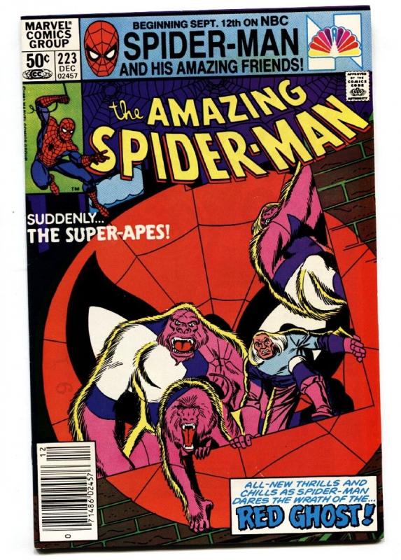 AMAZING SPIDER-MAN #223 comic book 1981-MARVEL-RED GHOST