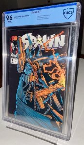 Spawn #7 - Key Comic & Iconic Cover by Todd McFarlane! CBCS 9.6 - Brand New Slab