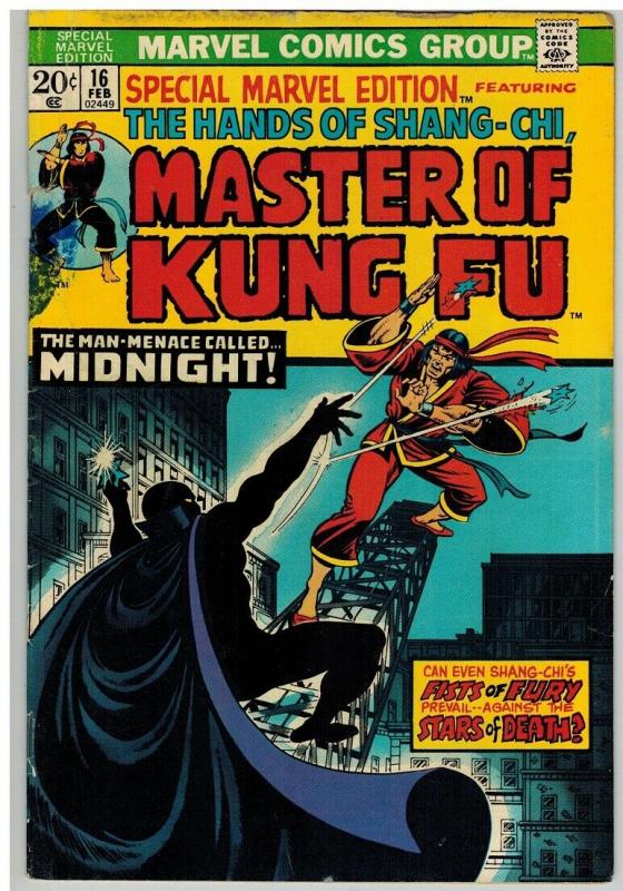 MASTER OF KUNG FU 16 G-VG Feb. 1974 COMICS BOOK