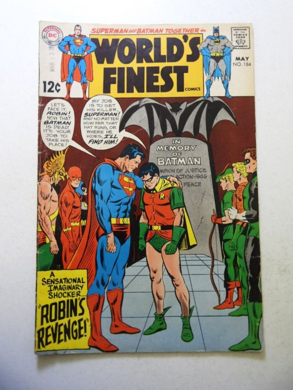 World's Finest Comics #184 (1969) VG Condition