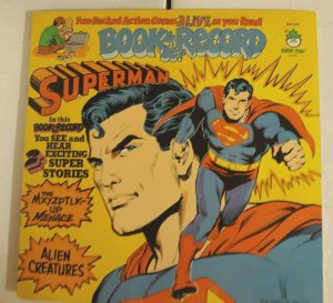 Superman Mxyzptlk-Up Menace/Alien Creatures U978  Peter Pan Record/Book - VF