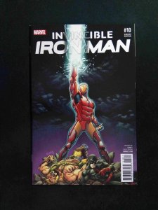 Invincible Iron Man #10B (2ND SERIES) MARVEL Comics 2016 NM  Raney Variant