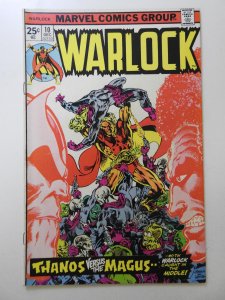 Warlock #10 (1975) Thanos vs The Magus! Sharp VF- Condition!