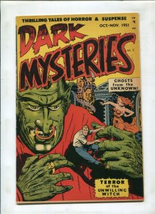 DARK MYSTERIES #3 - TERROR OF THE UNWILLING WITCH!!! (7.0) 1951