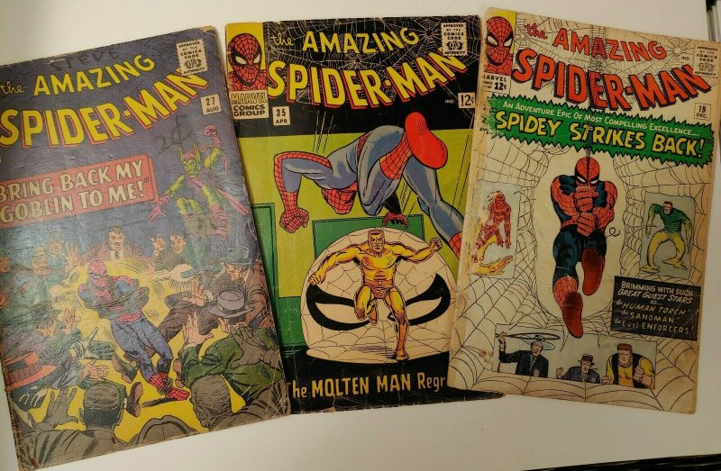 Amazing Spiderman Silver! 19 1st MacGargan, 27 5th GrGoblin, 35 2nd Molten Man!