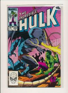 Marvel Comics Lot of 6-THE INCREDIBLE HULK  #289-294 1983 VF (PF487) 