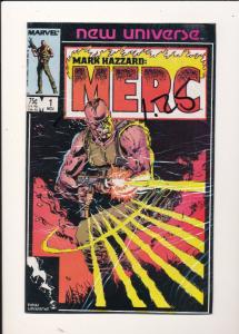 MARVEL Mark Hazzard MERC MX SERIES LOT #1,3,4,5,8 VG/FINE (SIC248)