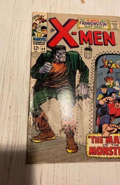 The X-Men #40 (1968) first app of Frankenstien