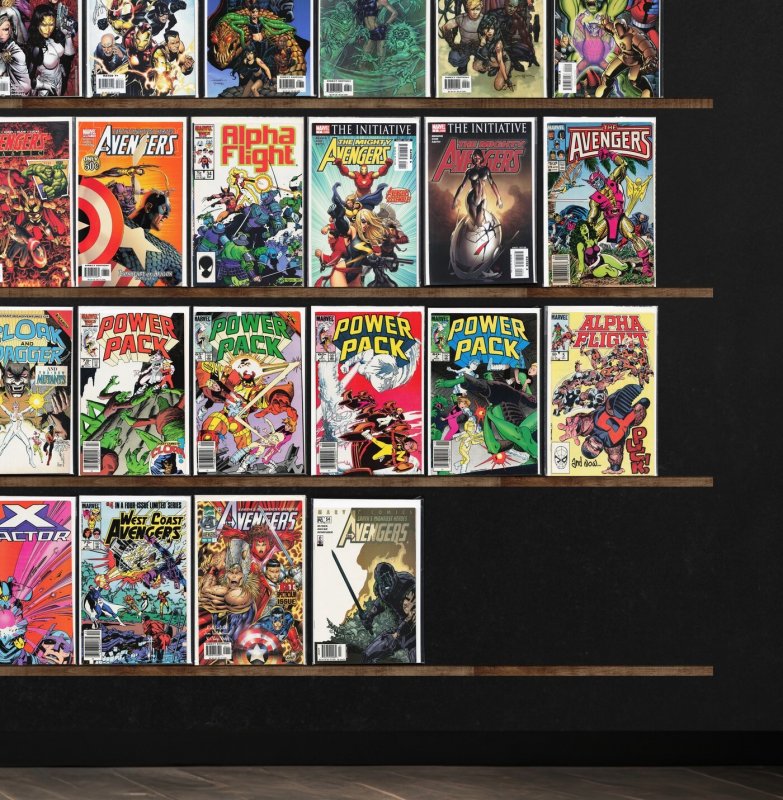 Huge Lot 150+ Comics with Alpha Flight, Power Pack, The Avengers & More!