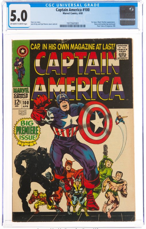 Captain America #100 (Marvel, 1968) CGC Graded 5.0