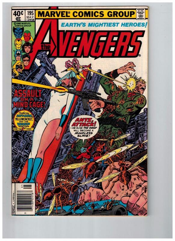 Avengers # 195 NM- Marvel Comic Book Iron Man Hulk Thor Captain America Wasp BM2