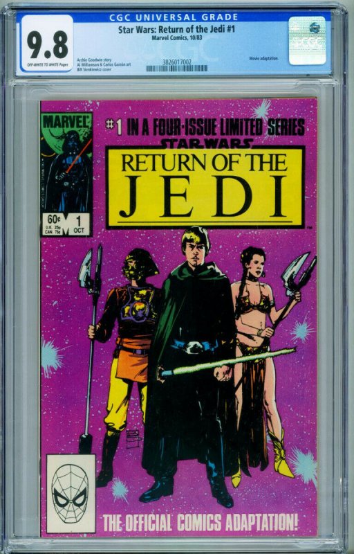 Star Wars The Return of the Jedi #1-1983 CGC 9.8 - 3826017002