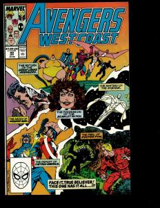 Lot Of 11 West Coast Avengers Marvel Comics # 7 9 42 44 45 47 48 49 54 55(2) JF3