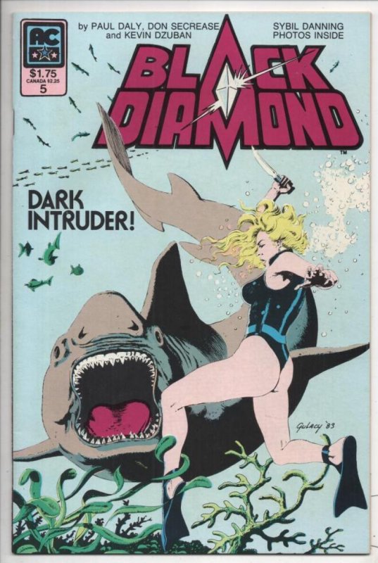 BLACK DIAMOND #5 VF/NM, 1983, Sybil Danning, AmeriComics, Gulacy