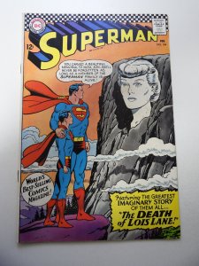 Superman #194 (1967) GD+ Condition centerfold detached