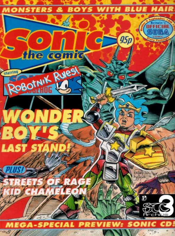 Sonic the Comic #9 VG ; Fleetway Quality | low grade comic Hedgehog
