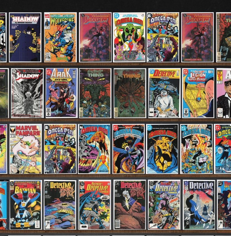 Huge Lot 150+ Comics with Detective Comics, The Omega Men, The Shadow & More!