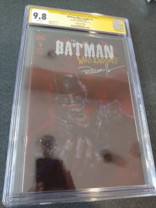 BATMAN WHO LAUGHS #1 CGC 9.8 SS LUCIO PARRILLO FOIL VIRGIN EDITION