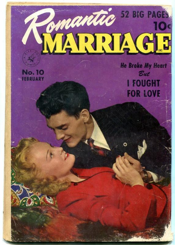 Romantic Marriage #10 1952- Golden Age Romance strange covers G