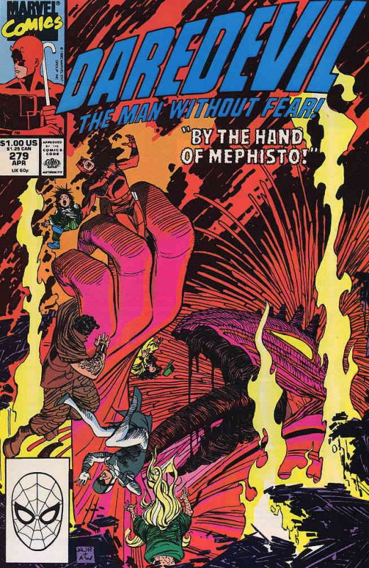 Daredevil #279 VF/NM ; Marvel | Mephisto