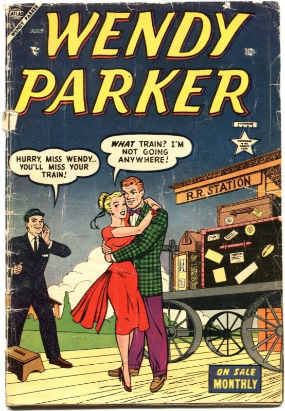 WENDY PARKER #1-1953-PATSY WALKER APPEARS-ROMANCE COVER-STAN LEE-VERY RARE-GI...