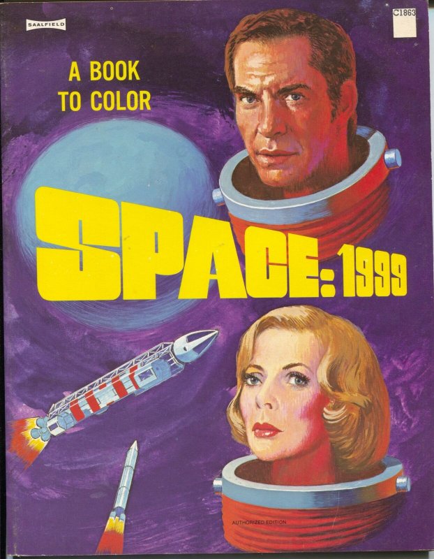 Space:1999 A Book To Color #C1863 1975-Canadian printing-unused file copy-VF 