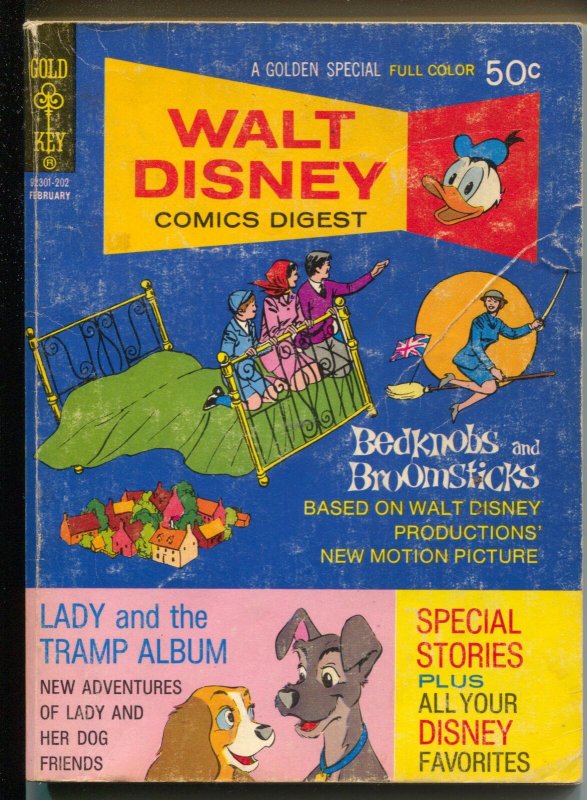 Walt Disney Comics Digest #33 1971-Lady and The Tramp-G