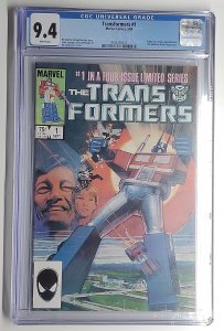 The Transformers #1 (1984) 1st Appearance of the Autobots / Decepticons  CGC 9.4