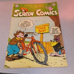 REAL SCREEN COMICS #67 dc 1953 FOX AND THE CROW Funny animal golden age cartoon