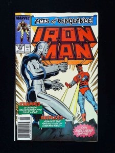 Iron Man #252  Marvel Comics 1990 Vf/Nm Newsstand