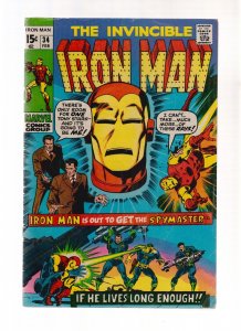 IRON MAN #34 - SAL BUSCEMA COVER (3/3.5) 1971