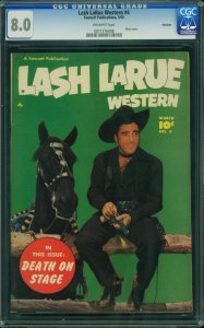 Lash Larue Western #4 (1950) CGC 8.0 VF