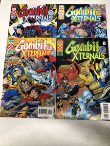 Gambit Xternals (1995) Set #1-4 • Marvel Comics • Stan Lee • Tenny Stewart •